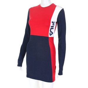 Women's Long Sleeve Fila Mini Dress